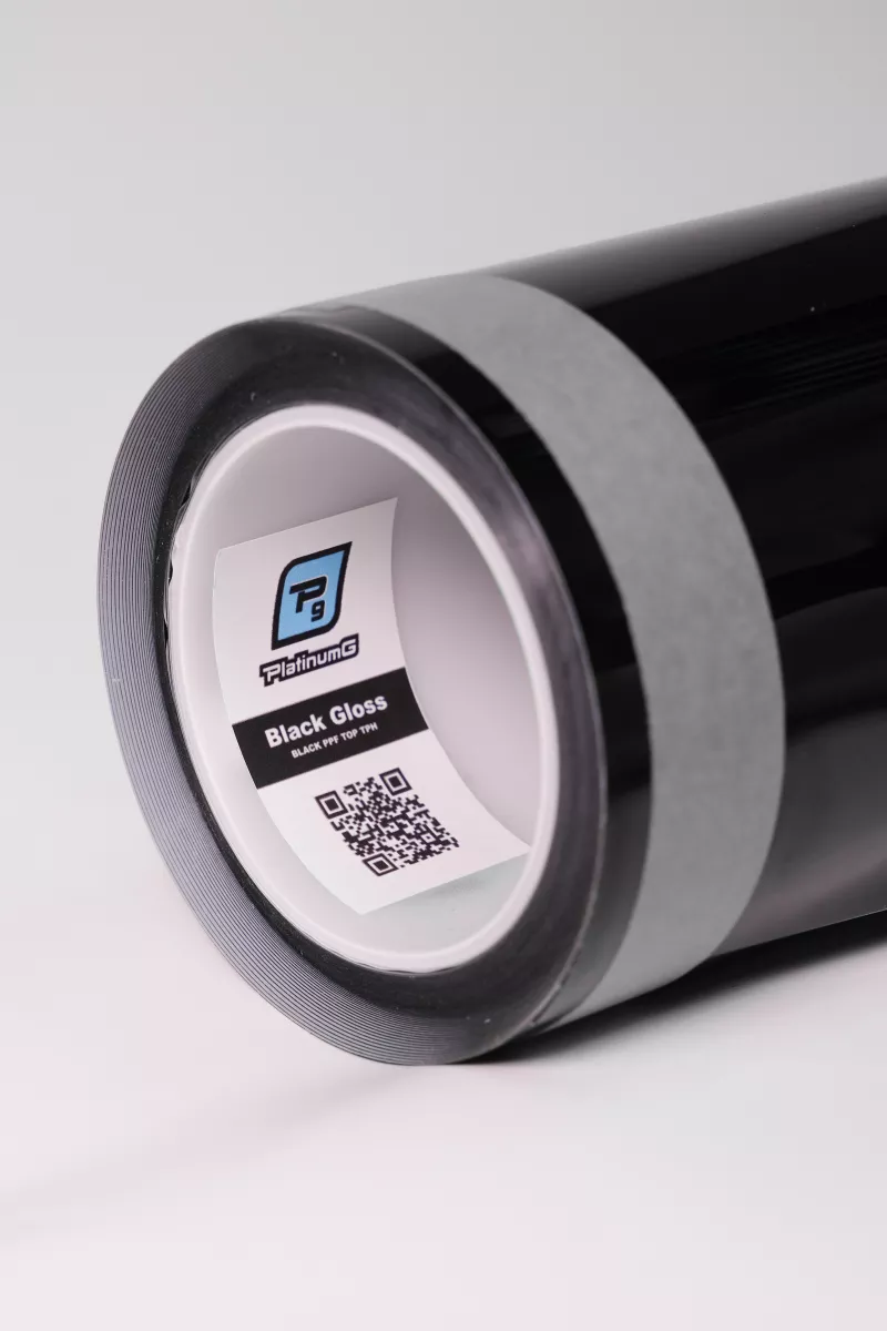 Гибридная черная антигравийная глянцевая пленка PlatinumG TPH Black Gloss