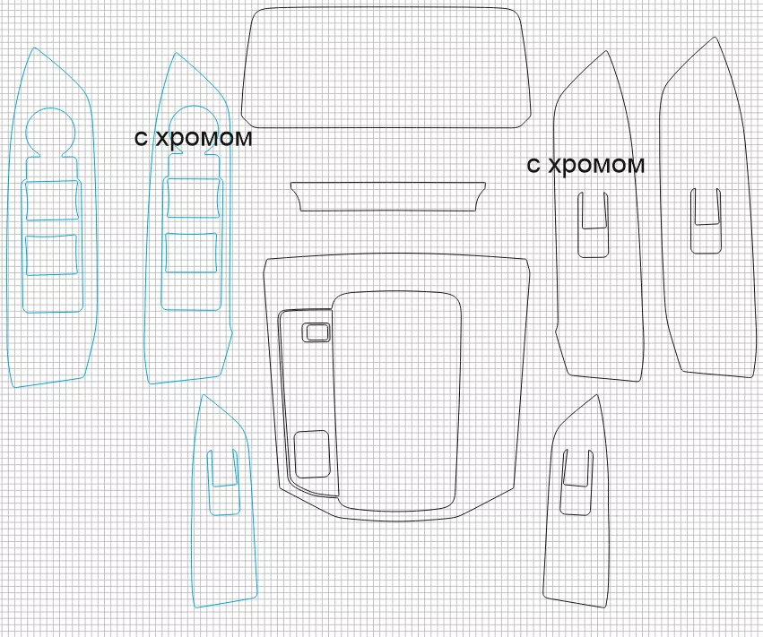 Защитная пленка для салона автомобиля Mazda CX-5 2019