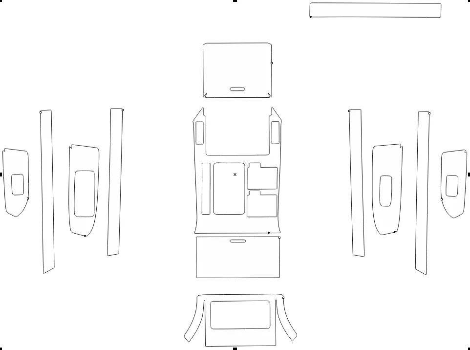 Защитная пленка для салона автомобиля Lexus GX400 2010