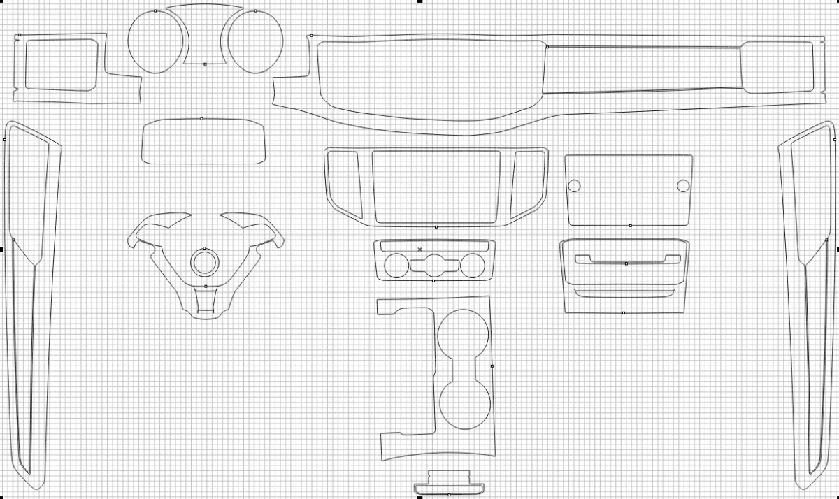 Защитная пленка для салона автомобиля Volkswagen Teramont 2018