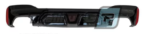 Задний диффузор для BMW 5 серии G30 / G38 M-tech в стиле M5 CS c LED повторителем стоп-сигнала.